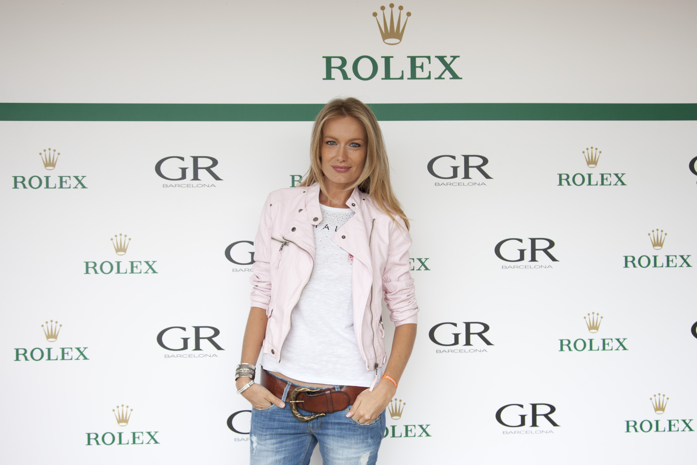"Surrounded by luxury at Rolex/GR stand during Godó competition. "